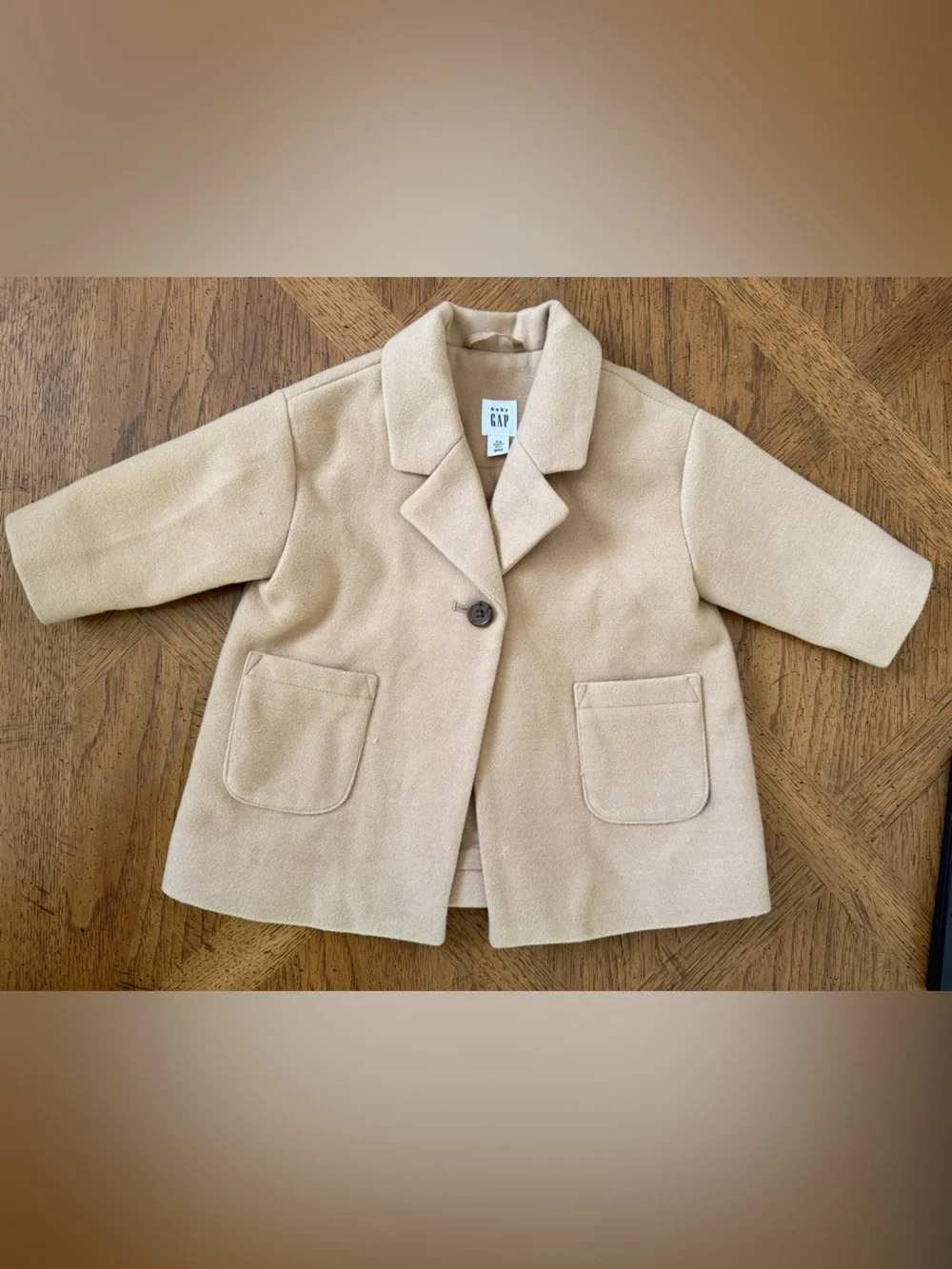 Baby GAP Camel Pea Coat - 0-6M Baby Kids